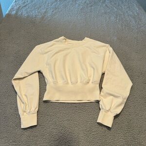 Lululemon Ribbed Contoured Waist Crew In Khaki Size 6